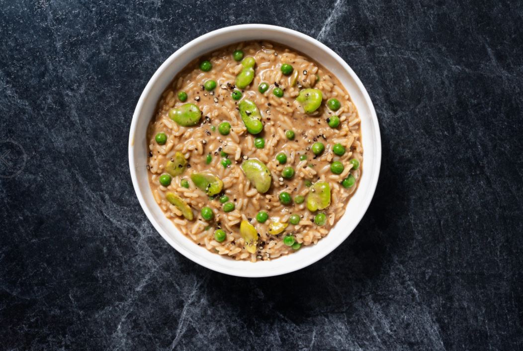 Mushroom Risotto With Fava Beans