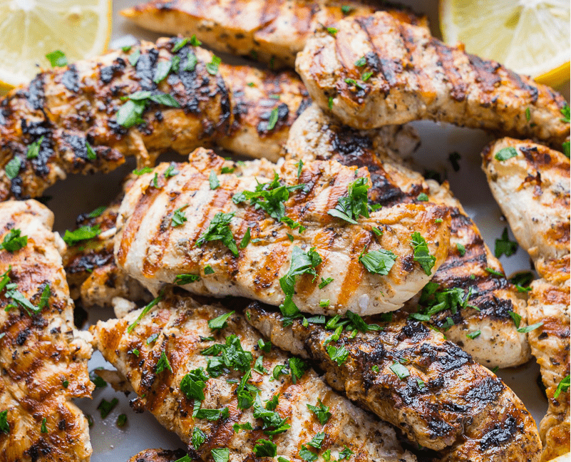Seared Grilled Chicken Breast
