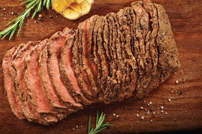 Sliced roast beef
