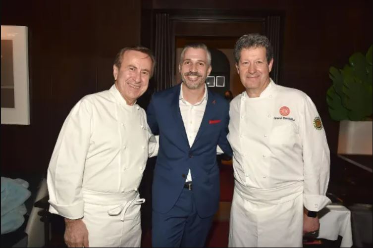 Chef Daniel Boloud, Grand Mariner, and Chef Gerard Bertholon
