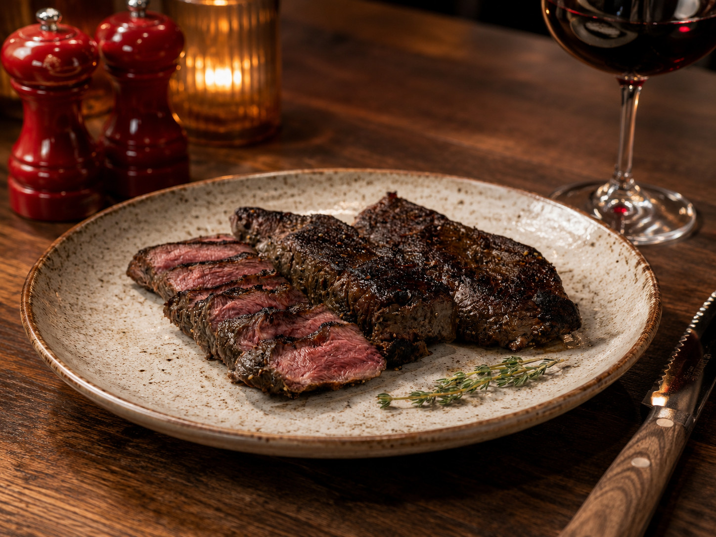 เหล็กแบนเนื้อ Seared