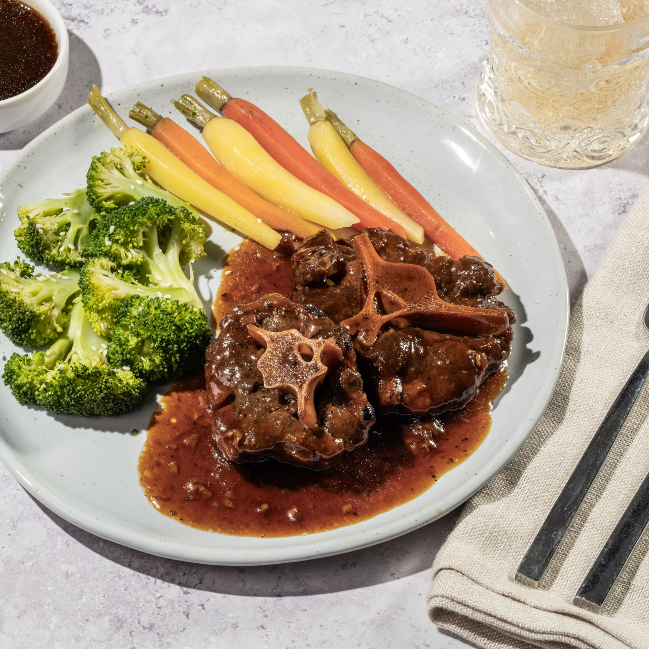 Braised Oxtail with Soy Glaze